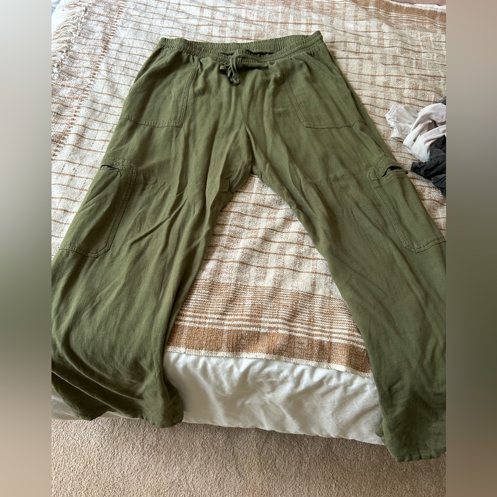 Wild Fable Olive Green Pants and Universal Thread navy lounge pants